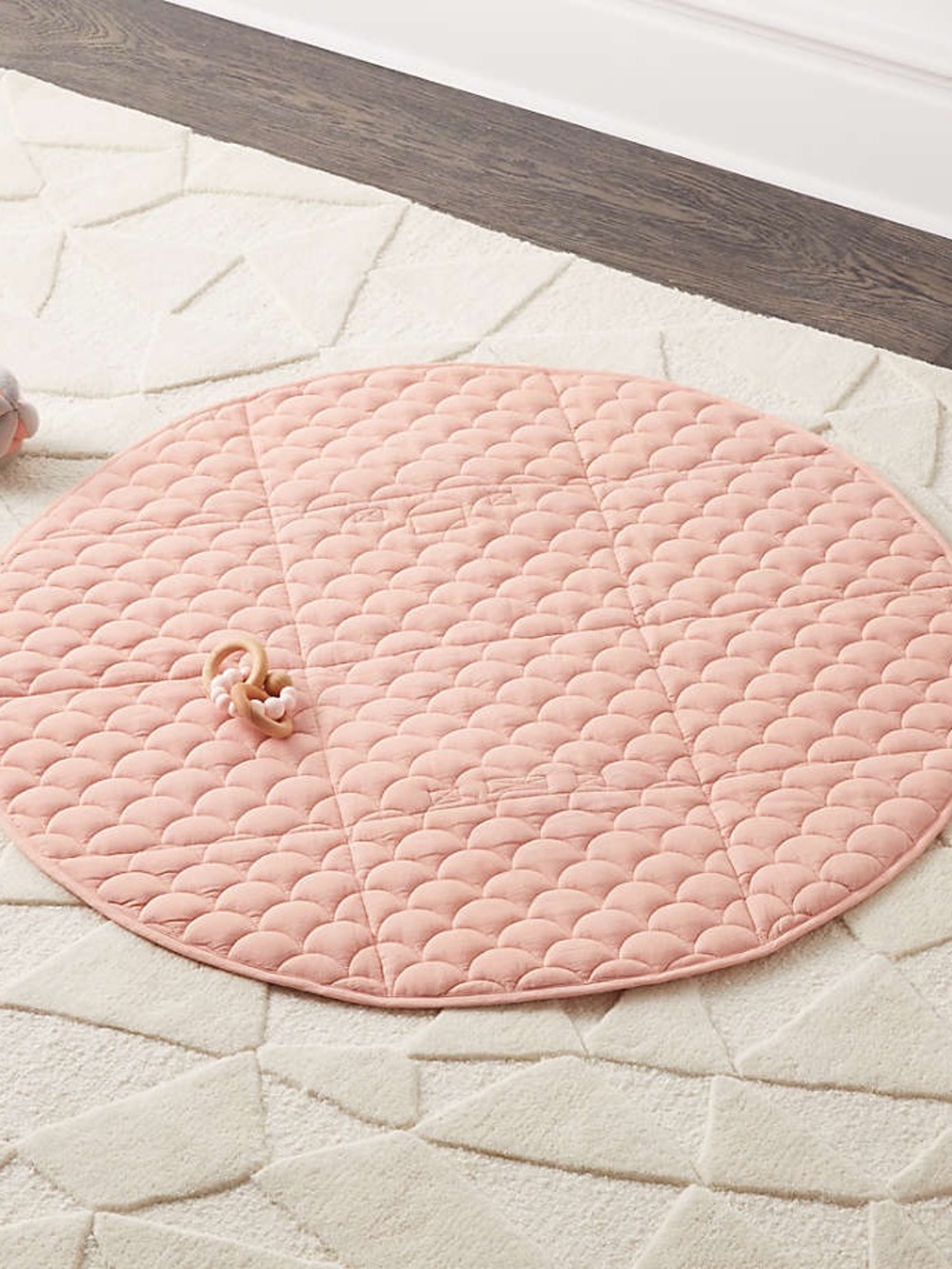 Crate and Barrel Crate Kids portable Foldable baby Play Mat Pink